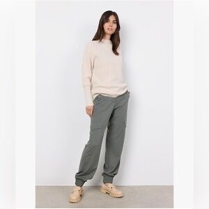 SOYACONCEPT SC-KANITA 4 Cream Melange Long Sleeve Pullover Sweater Size M